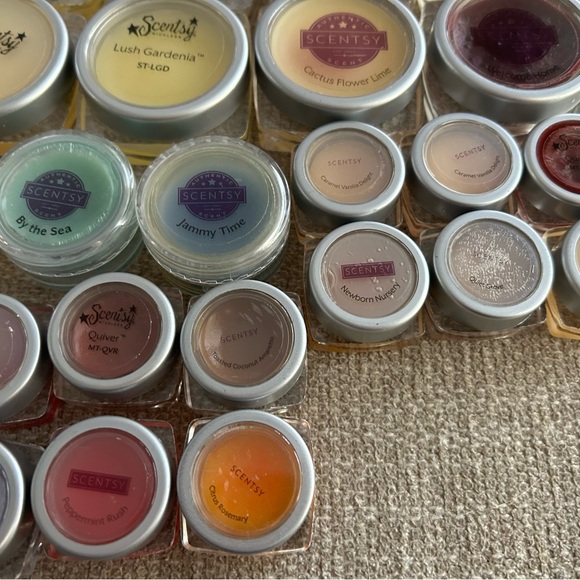 New Lot of 63 Scentsy Testers Samples Wax Melts Mixed Scents Jelly Bean Duke - Picture 5 of 8